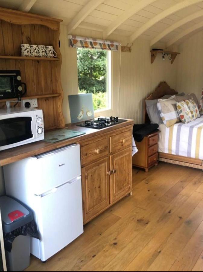 Charming Tranquil Shepherds Hut With Lakeside Balcony 'Roach' 阿克菲尔德 外观 照片